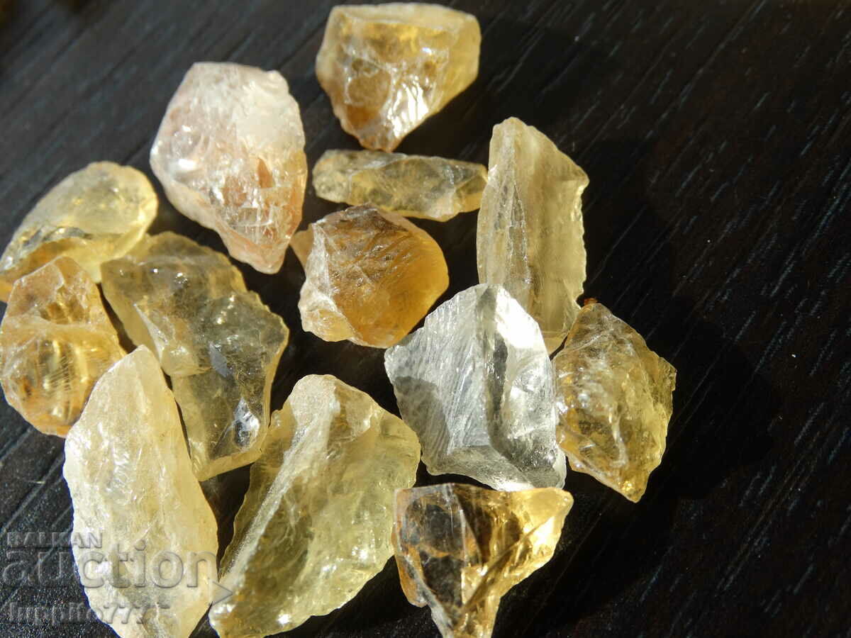 149 k natural citrine 13 pieces lot with price 44.99 BGN | € 23.00 149 k natural citrine 13 pieces lot with price 44.99 BGN | € 23.00