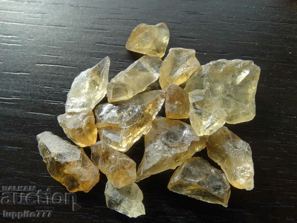 165 k natural citrine 14 pieces lot with price 44.99 BGN | € 23.00 165 k natural citrine 14 pieces lot with price 44.99 BGN | € 23.00