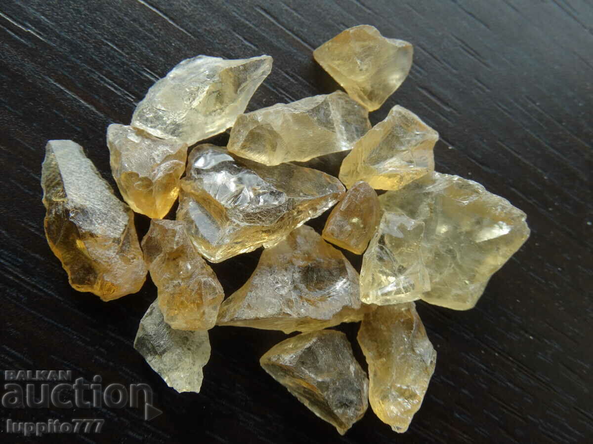 Delivery of 165 k natural citrine 14 pieces lot Delivery of 165 k natural citrine 14 pieces lot