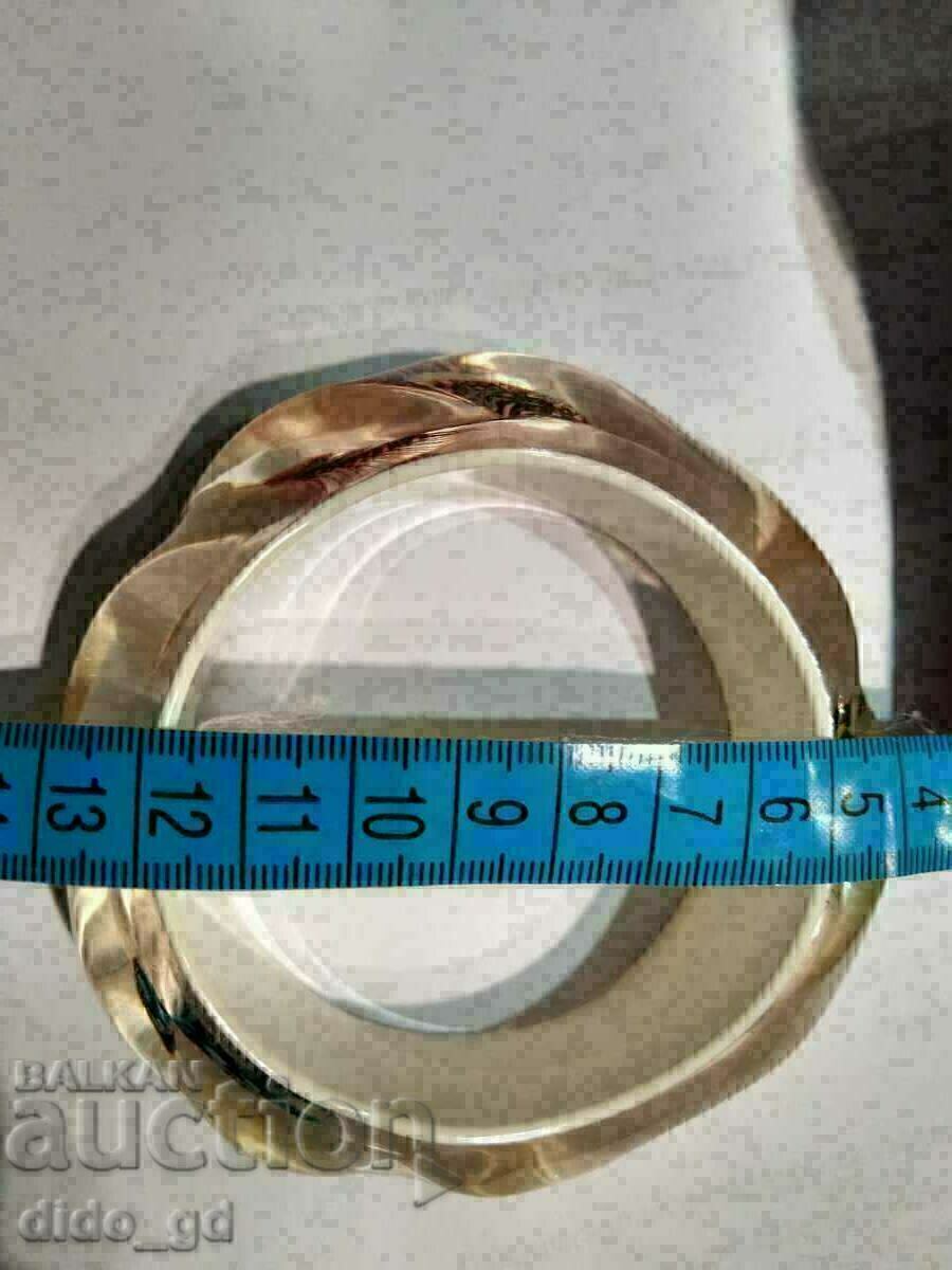 Auction A unique beautiful bracelet with feathers, made of hardened sea foam Auction A unique beautiful bracelet with feathers, made of hardened sea foam