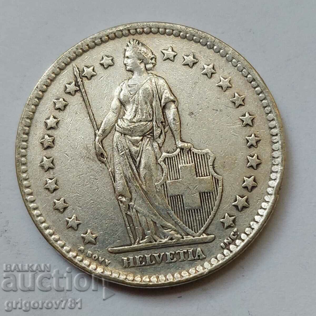 2 Franci Argint Elveția 1944 B - Monedă de argint #2 cu preț € 12.27 | 24.00 BGN