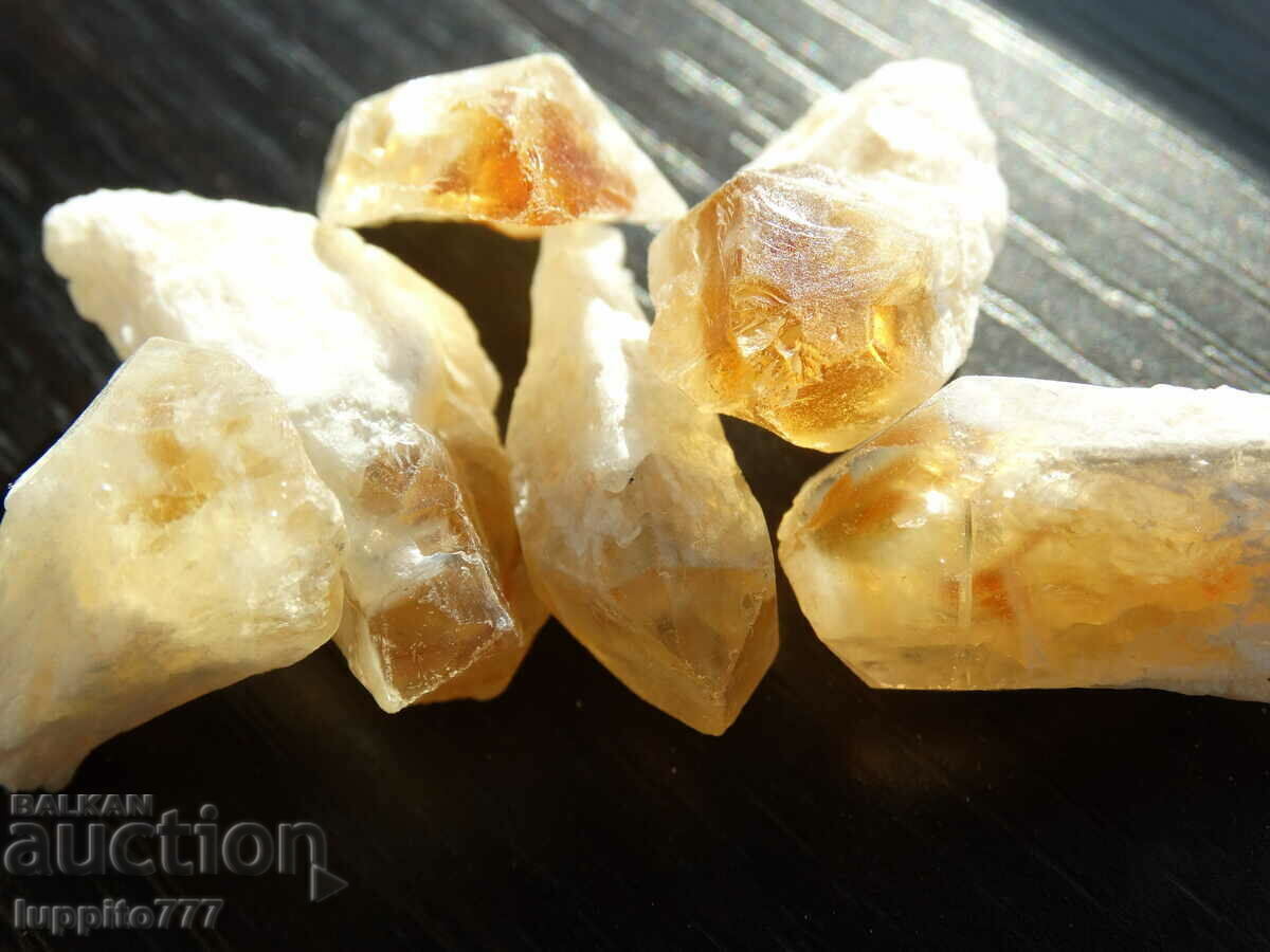 52 grams of natural citrine point 6 pieces lot - 6 52 grams of natural citrine point 6 pieces lot - 6