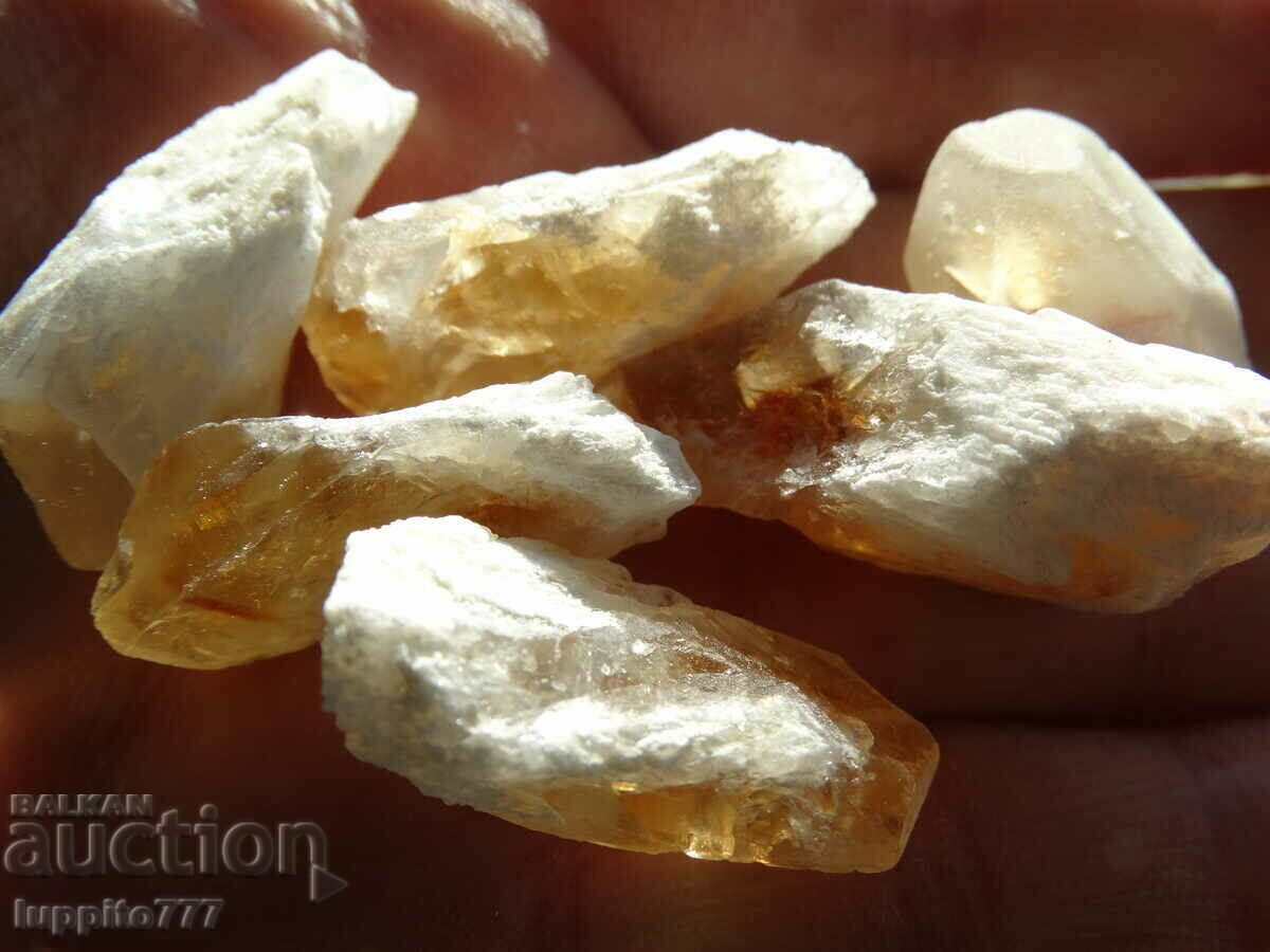 62 grams of natural citrine point 6 pieces lot - 5 62 grams of natural citrine point 6 pieces lot - 5