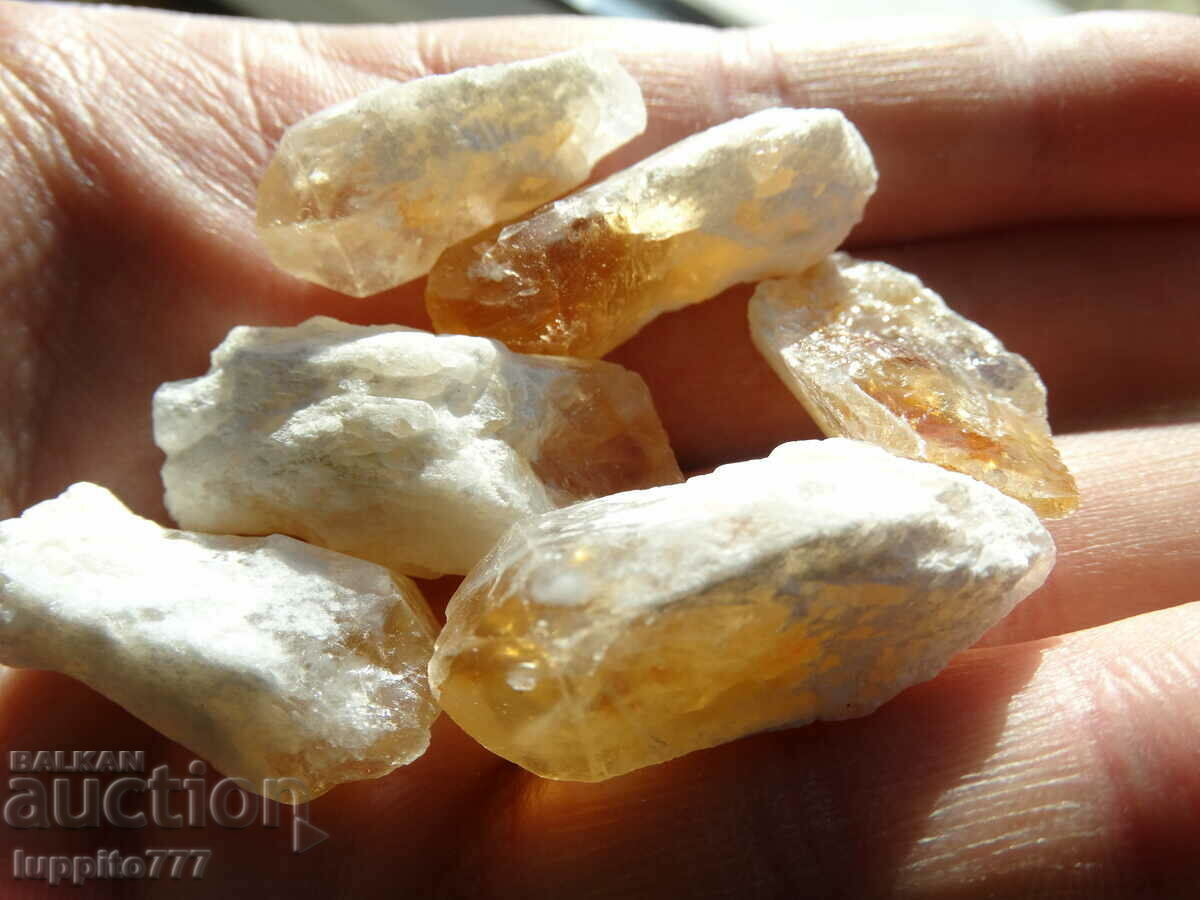 62 grams of natural citrine point 6 pieces lot - 6 62 grams of natural citrine point 6 pieces lot - 6