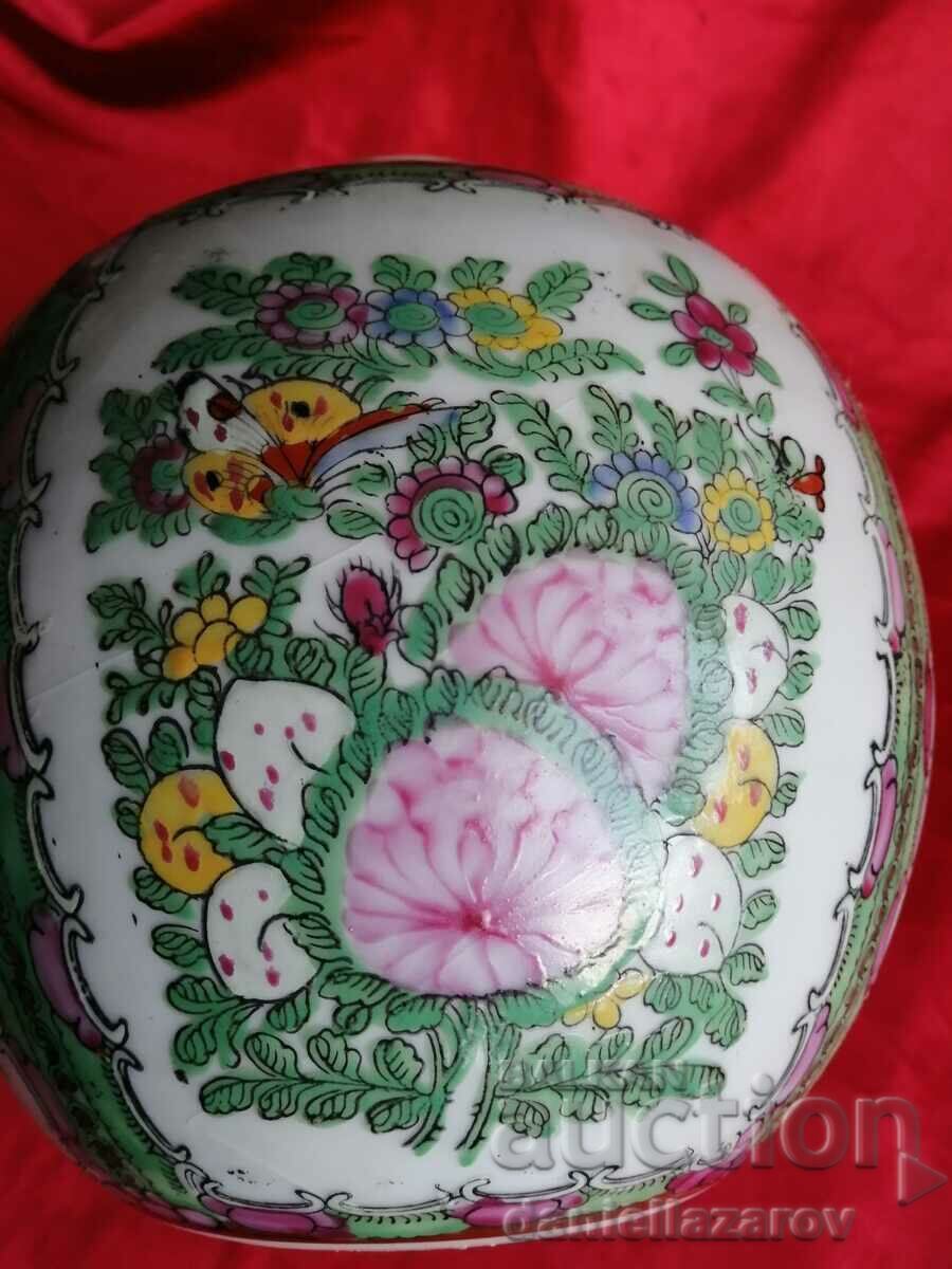 Unique CHINESE Urn, Vase, Ginger Jar, Gold - 6