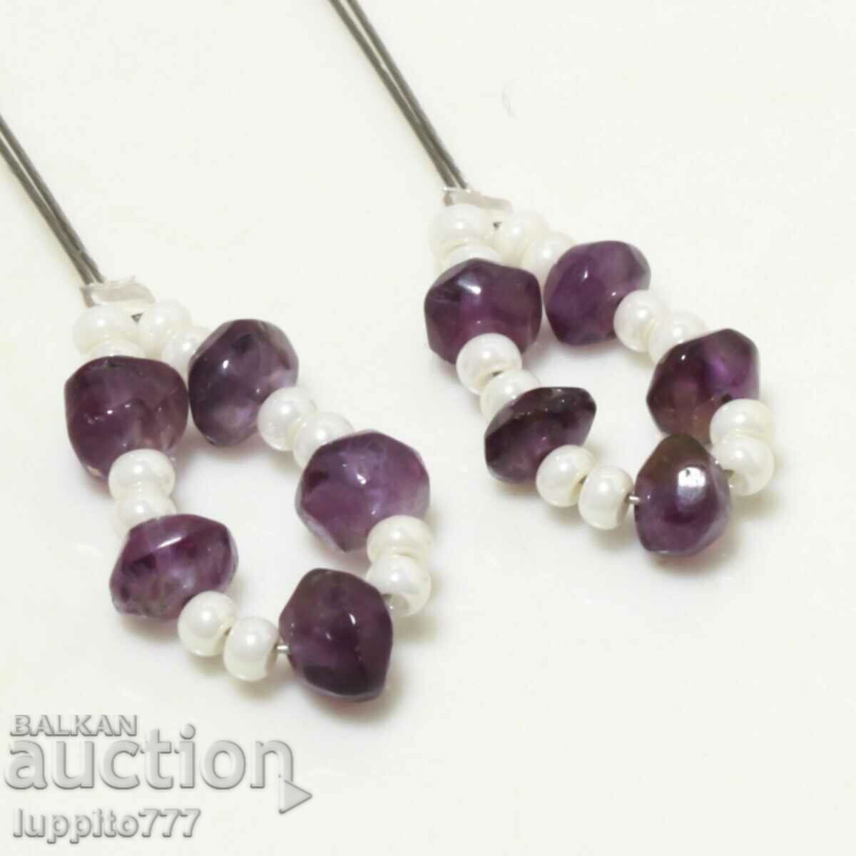 7.15 carat amethyst strung 2 pieces with price 39.99 BGN | € 20.45