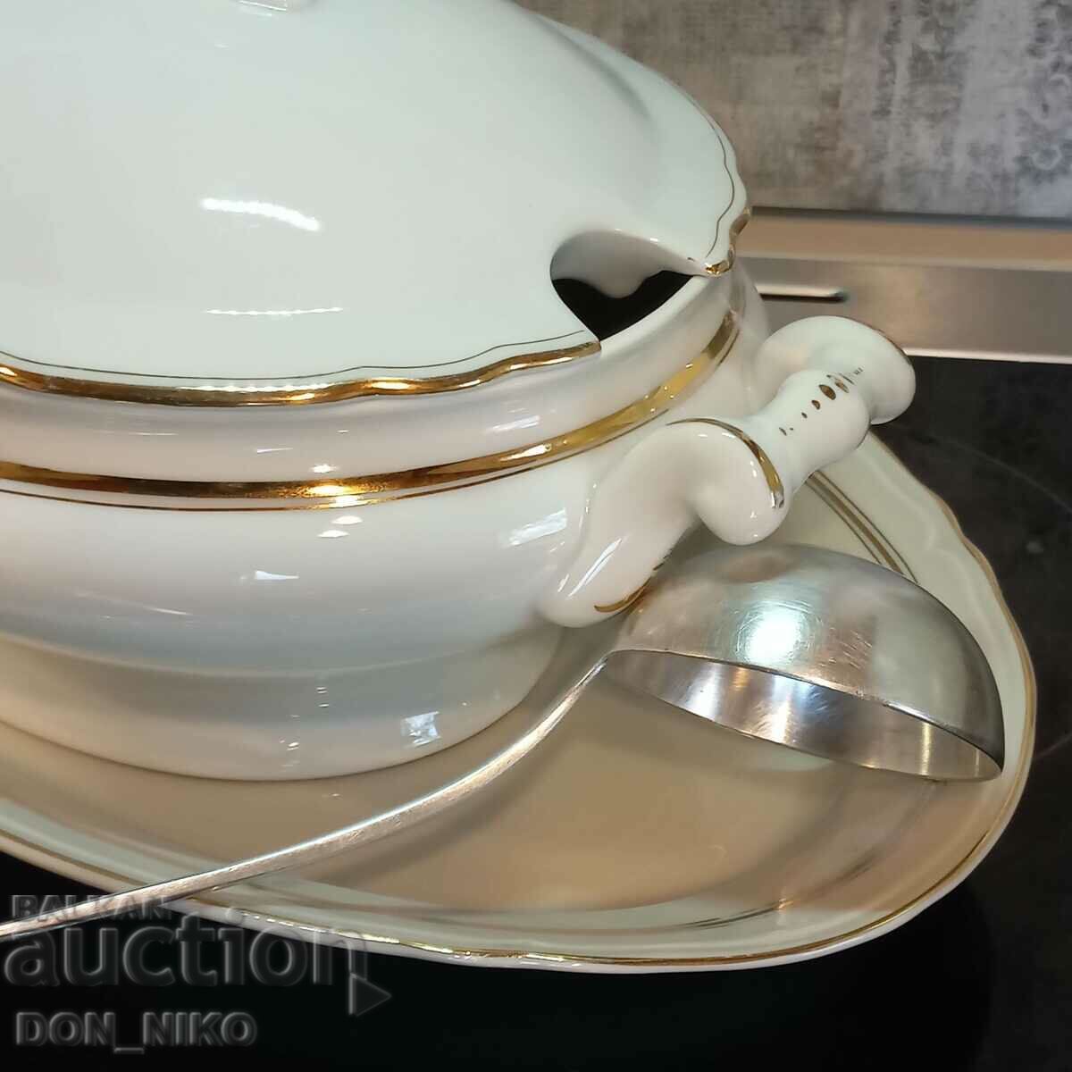 Delivery of Soup bowl - Porcelain - BAVARIA - SCUMANN - 1918 Delivery of Soup bowl - Porcelain - BAVARIA - SCUMANN - 1918