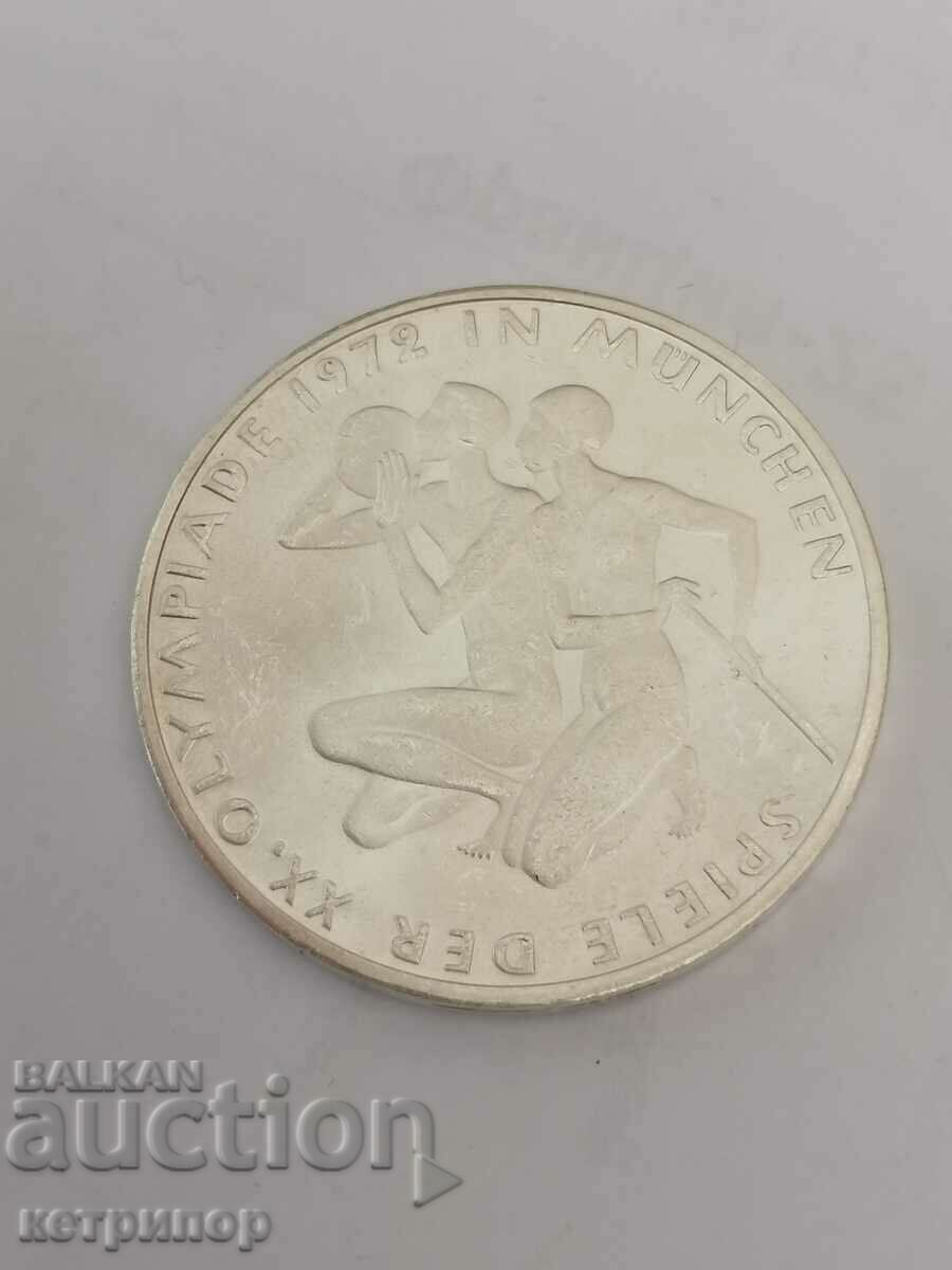 10 марки Германия 1972 г F сребърна с цена 28.00 лв. | € 14.32 10 марки Германия 1972 г F сребърна с цена 28.00 лв. | € 14.32