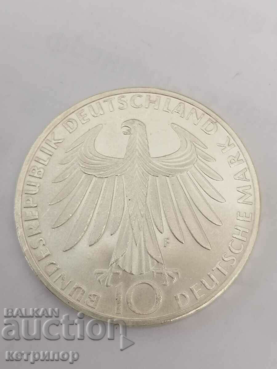 10 γραμματόσημα Γερμανία 1972 F ασήμι 10 γραμματόσημα Γερμανία 1972 F ασήμι