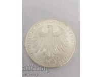 10 timbre Germania 1972 F argint