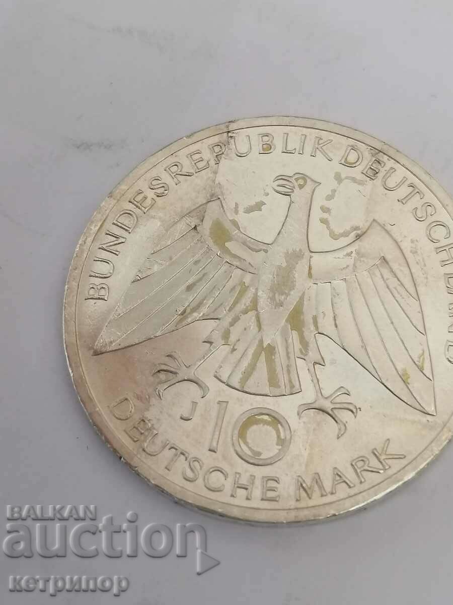 10 γραμματόσημα Γερμανία 1972 J ασήμι