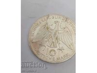 10 марки Германия 1972 г J сребърна