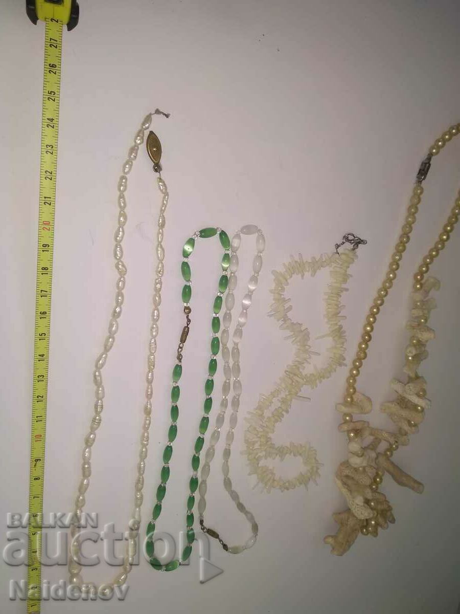 Lot necklace Necklace river pearls coral stones necklaces