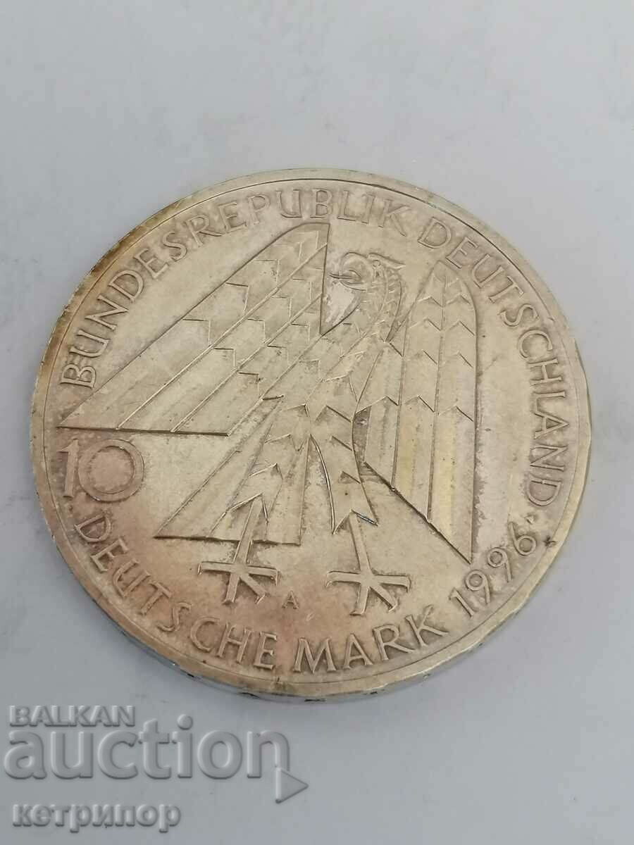 10 timbre Germania 1996 A argint