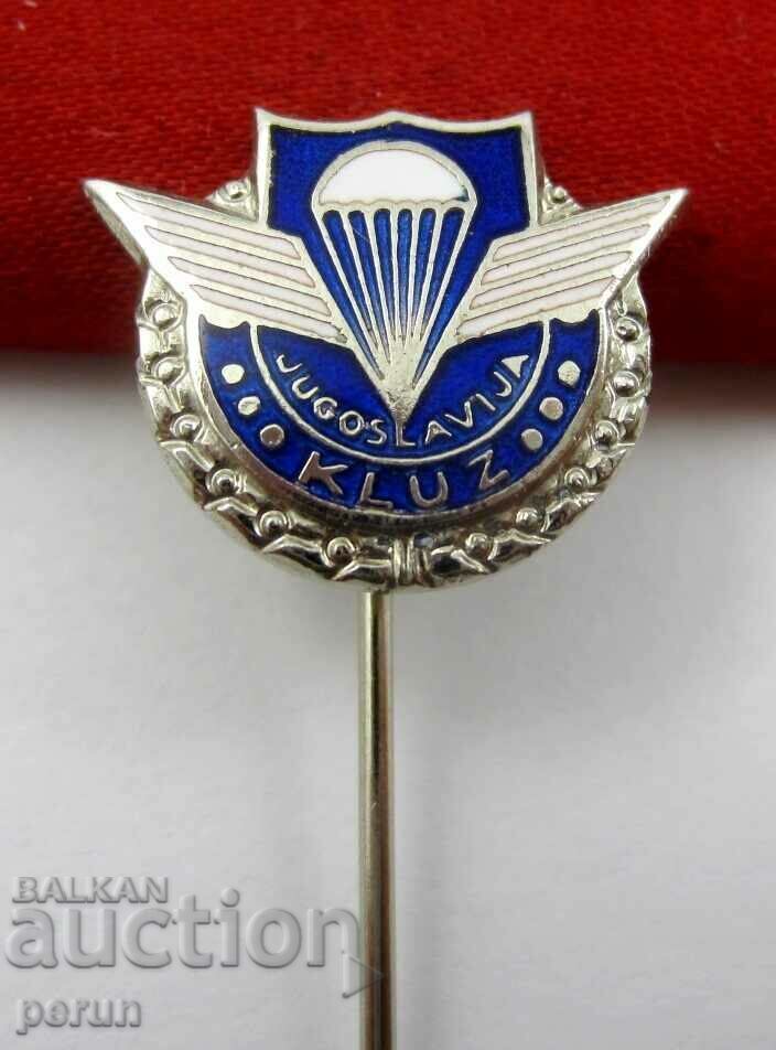 Δημοπρασία Σήμα αλεξίπτωτου-Γιουγκοσλαβία-Πιλότος Κλουζ-Παρτιζάνικη Πολεμική Αεροπορία Δημοπρασία Σήμα αλεξίπτωτου-Γιουγκοσλαβία-Πιλότος Κλουζ-Παρτιζάνικη Πολεμική Αεροπορία