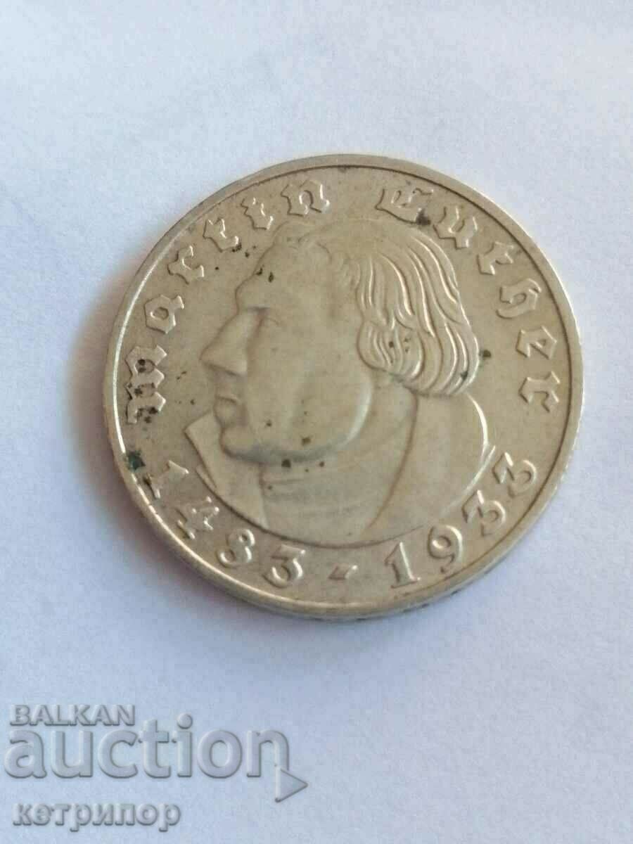 2 timbre Germania 1933 D argint. Martin luther. cu preț € 43.00 | 84.10 BGN 2 timbre Germania 1933 D argint. Martin luther. cu preț € 43.00 | 84.10 BGN