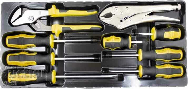 Valisă pliabilă din metal cu 60 de unelte-WMC TOOLS 60 buc (WT-4060С) - 6