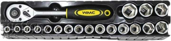 Valisă pliabilă din metal cu 60 de unelte-WMC TOOLS 60 buc (WT-4060С) - 7