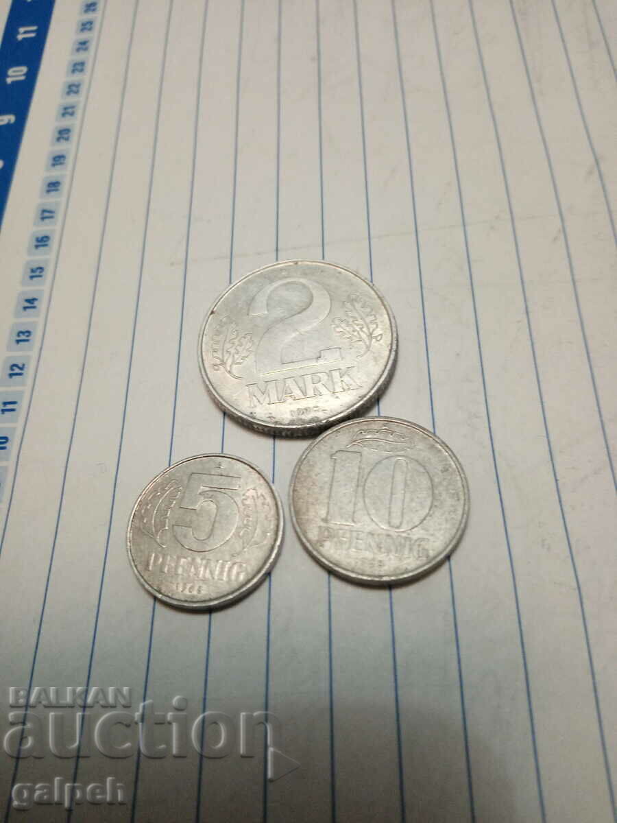 Delivery of GDR - LOT OF COINS - 4 pcs. - BGN 3.5 Delivery of GDR - LOT OF COINS - 4 pcs. - BGN 3.5