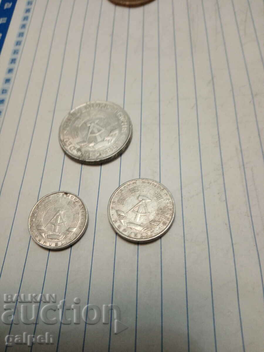 GDR - LOT OF COINS - 4 pcs. - BGN 3.5 - 5 GDR - LOT OF COINS - 4 pcs. - BGN 3.5 - 5