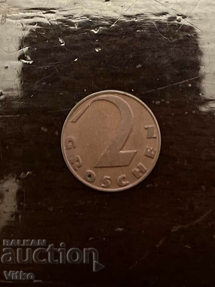 2 Groscha 1928 Austria with price 1.50 BGN | € 0.77 2 Groscha 1928 Austria with price 1.50 BGN | € 0.77