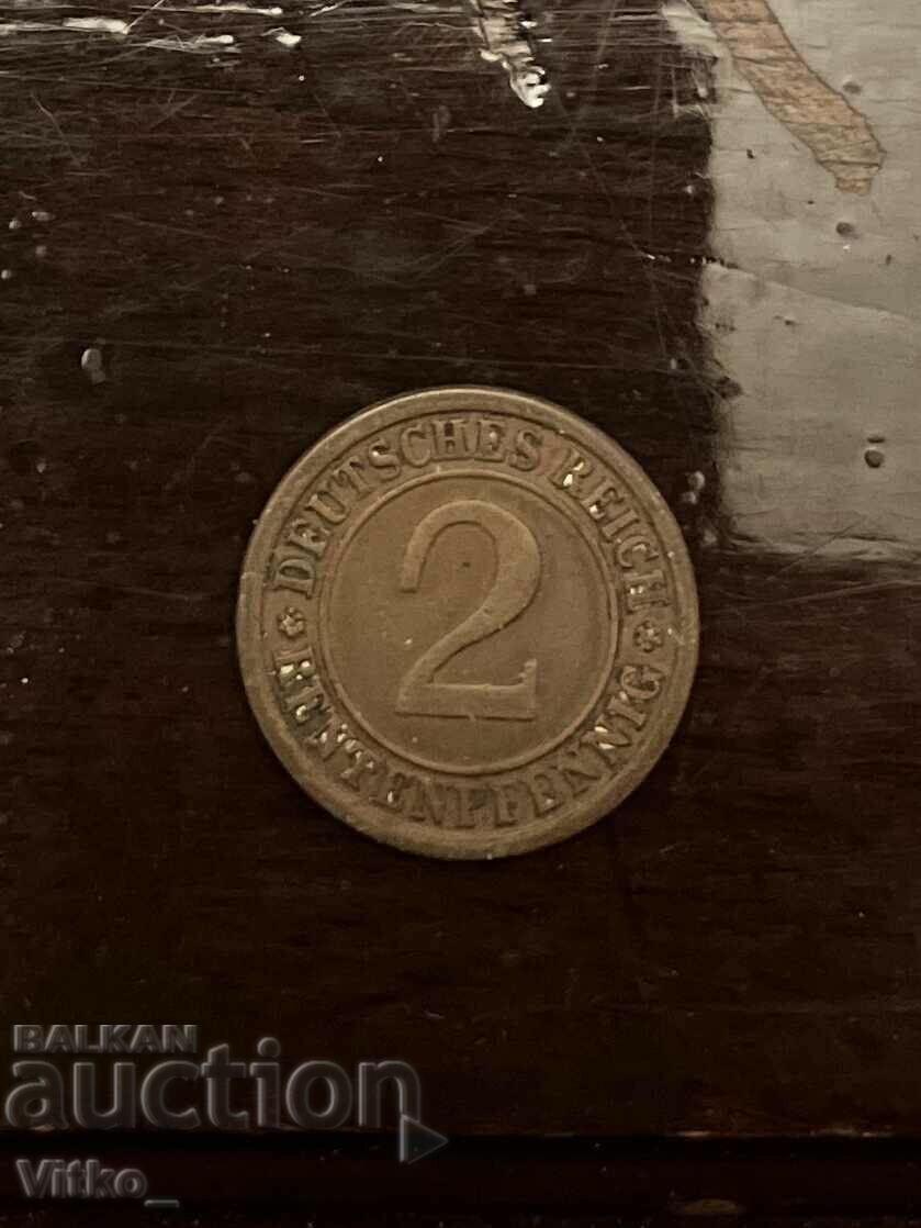 2 Reichs Pfenninga 1924 with price 2.00 BGN | € 1.02
