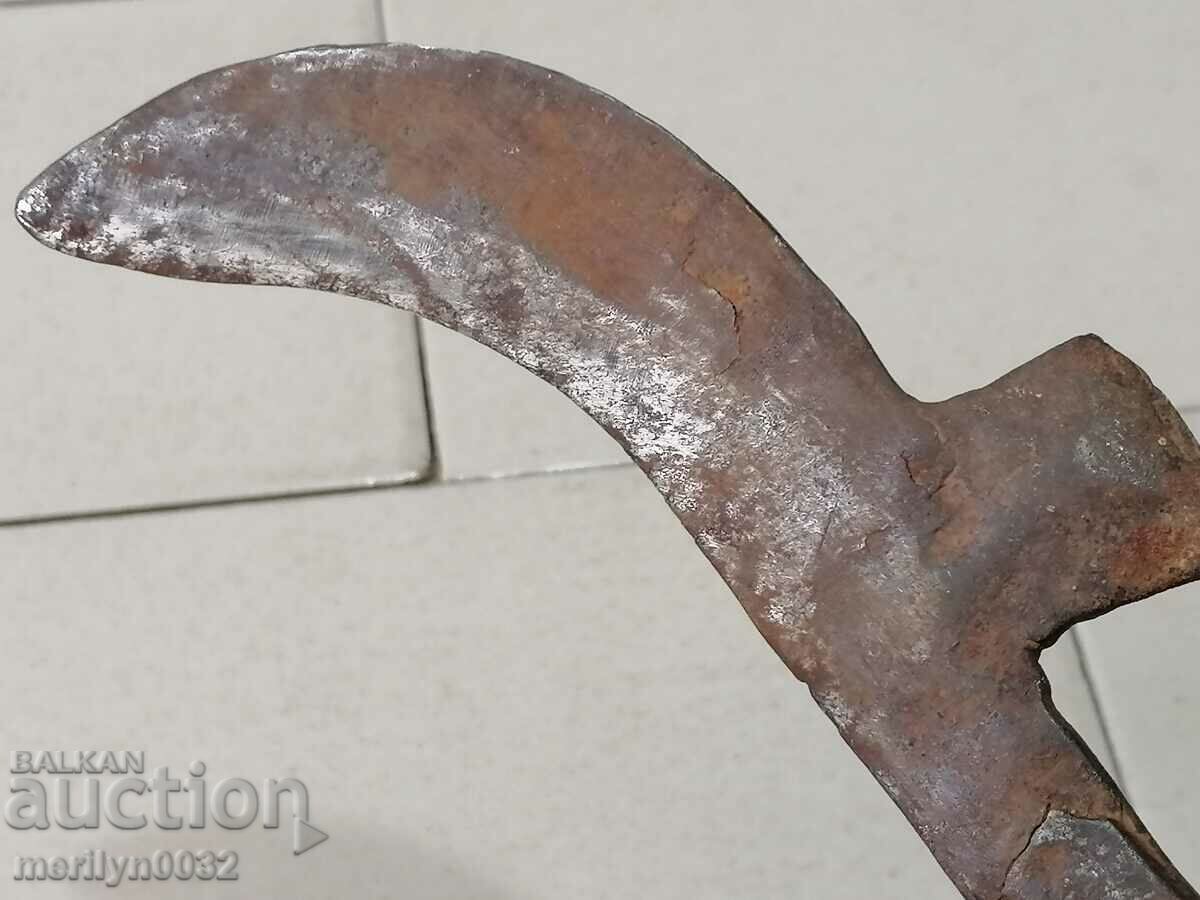 Old hand forged hammer, wrought iron blade - 7 Old hand forged hammer, wrought iron blade - 7