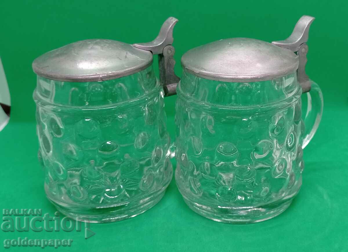 Glass mugs
