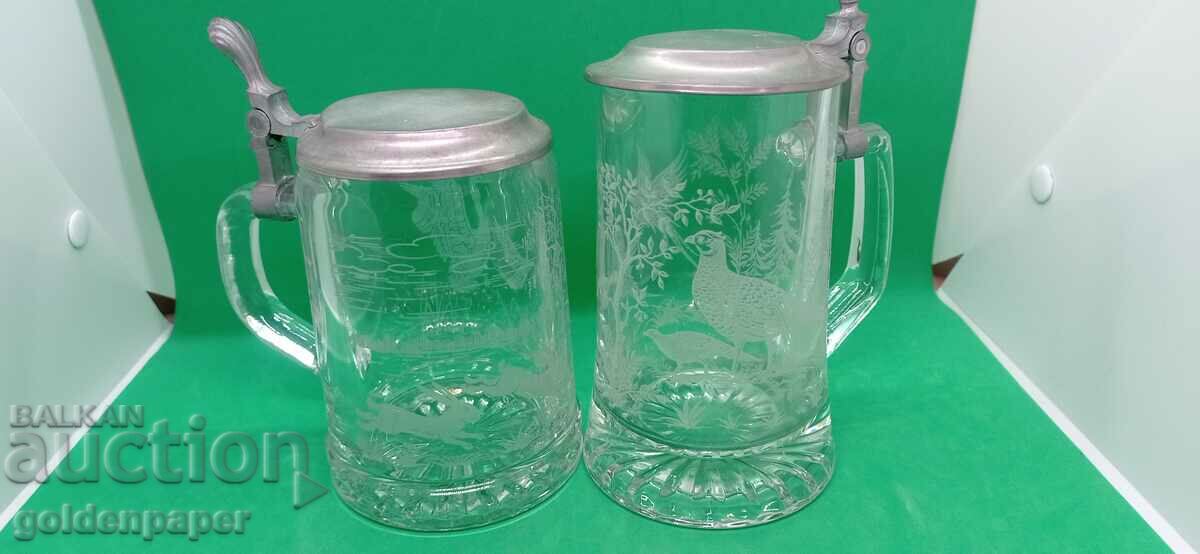 Glass mugs