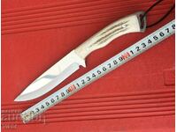 Чудесен ръчно направен нож,чирени еленов рог 130х235 Турция