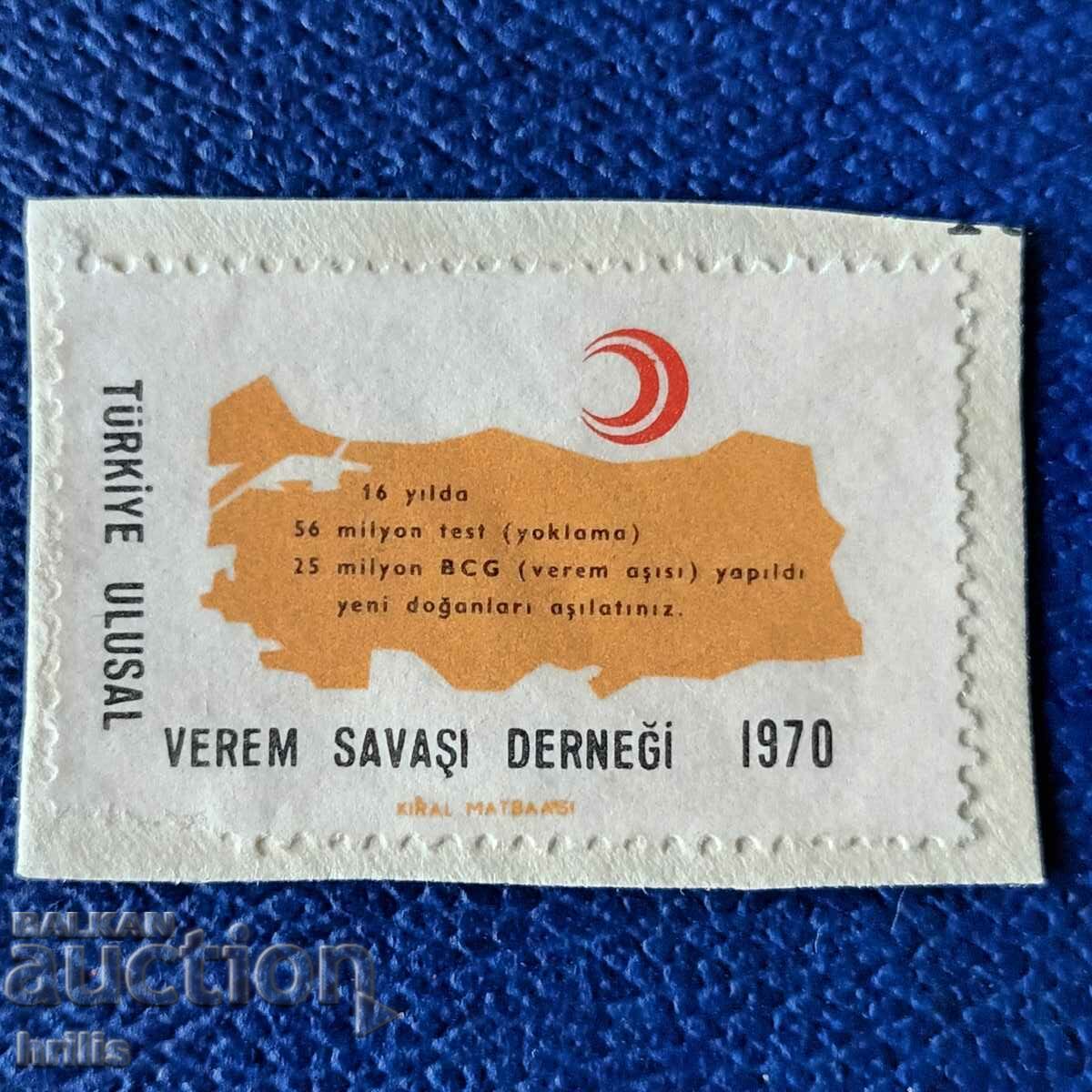TURCIA 1970 - TĂIEREA SEMNUNA ROȘIE
