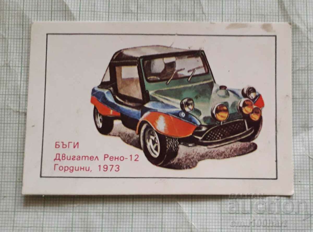 Calendar 1981 Buggy cu motor Renault 12 din 1973