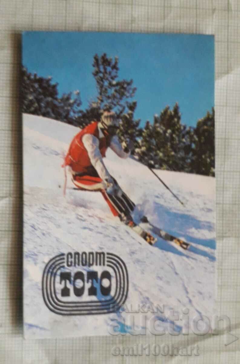 Calendar 1980 Sport TOTO Olympics Moscow 80