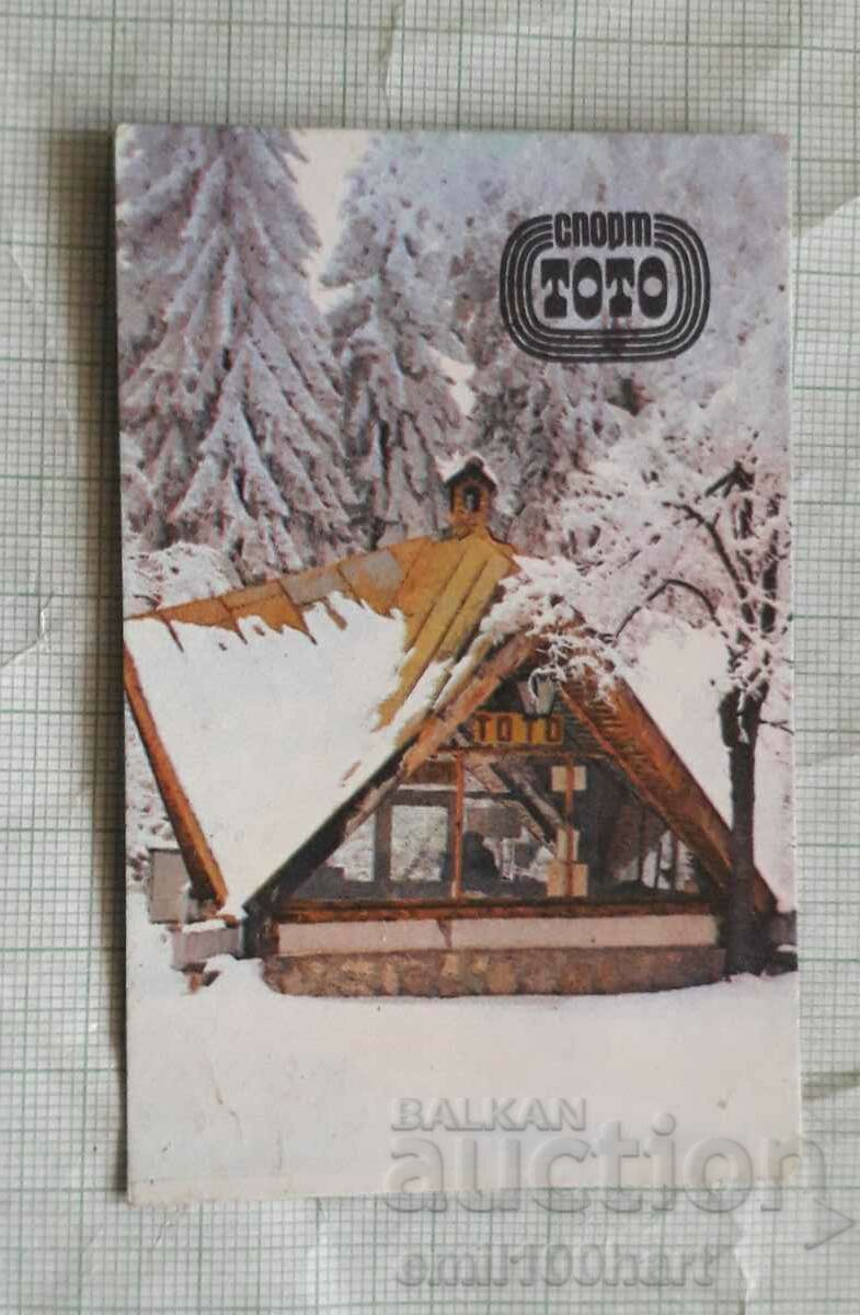 Calendar 1980 Sport TOTO Olimpiada Moscova 80