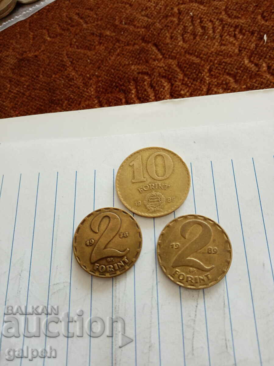 HUNGARY - LOT OF COINS - 11 pcs. - BGN 3 with price 2.40 BGN | € 1.23 HUNGARY - LOT OF COINS - 11 pcs. - BGN 3 with price 2.40 BGN | € 1.23