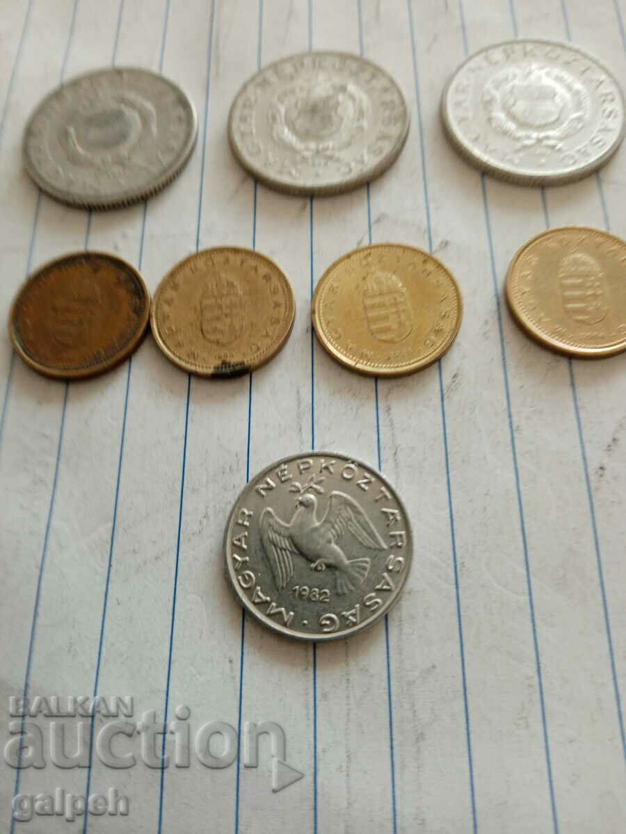 HUNGARY - LOT OF COINS - 11 pcs. - BGN 3 - 5 HUNGARY - LOT OF COINS - 11 pcs. - BGN 3 - 5