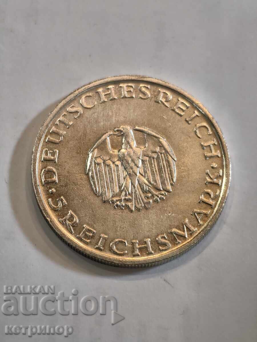 5 γραμματόσημα 1929 D Γερμανία Silver Δημοκρατία της Βαϊμάρης - 5