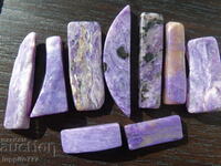 26.55 grams of charoite 8 pieces cabochon