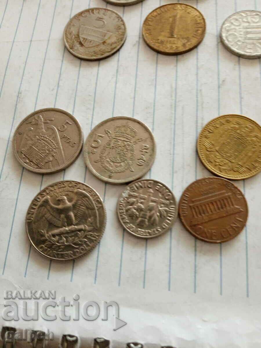 Delivery of COINS - MIXED LOT - 15 pcs. - BGN 6