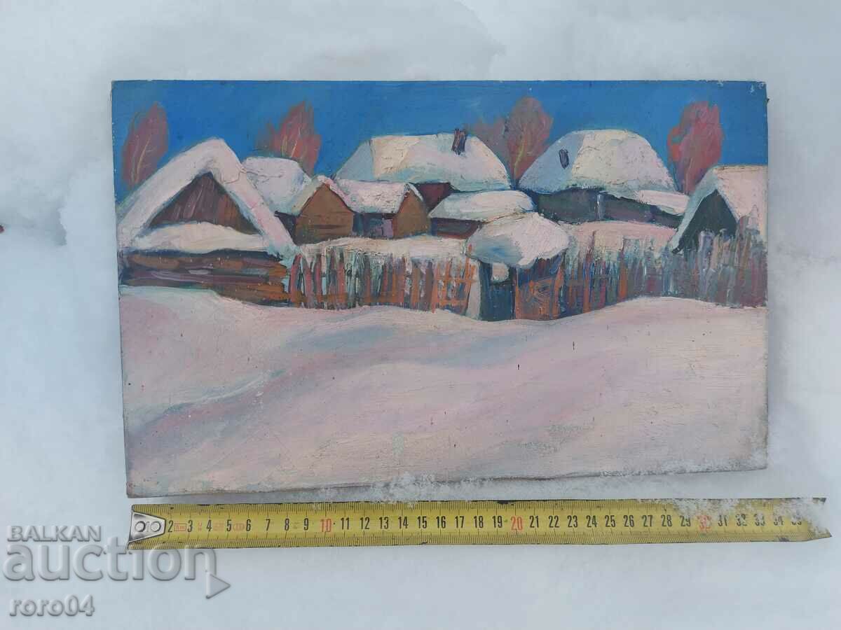 Auction WINTER LANDSCAPE - ILLEGIBLE SIGNATURE Auction WINTER LANDSCAPE - ILLEGIBLE SIGNATURE