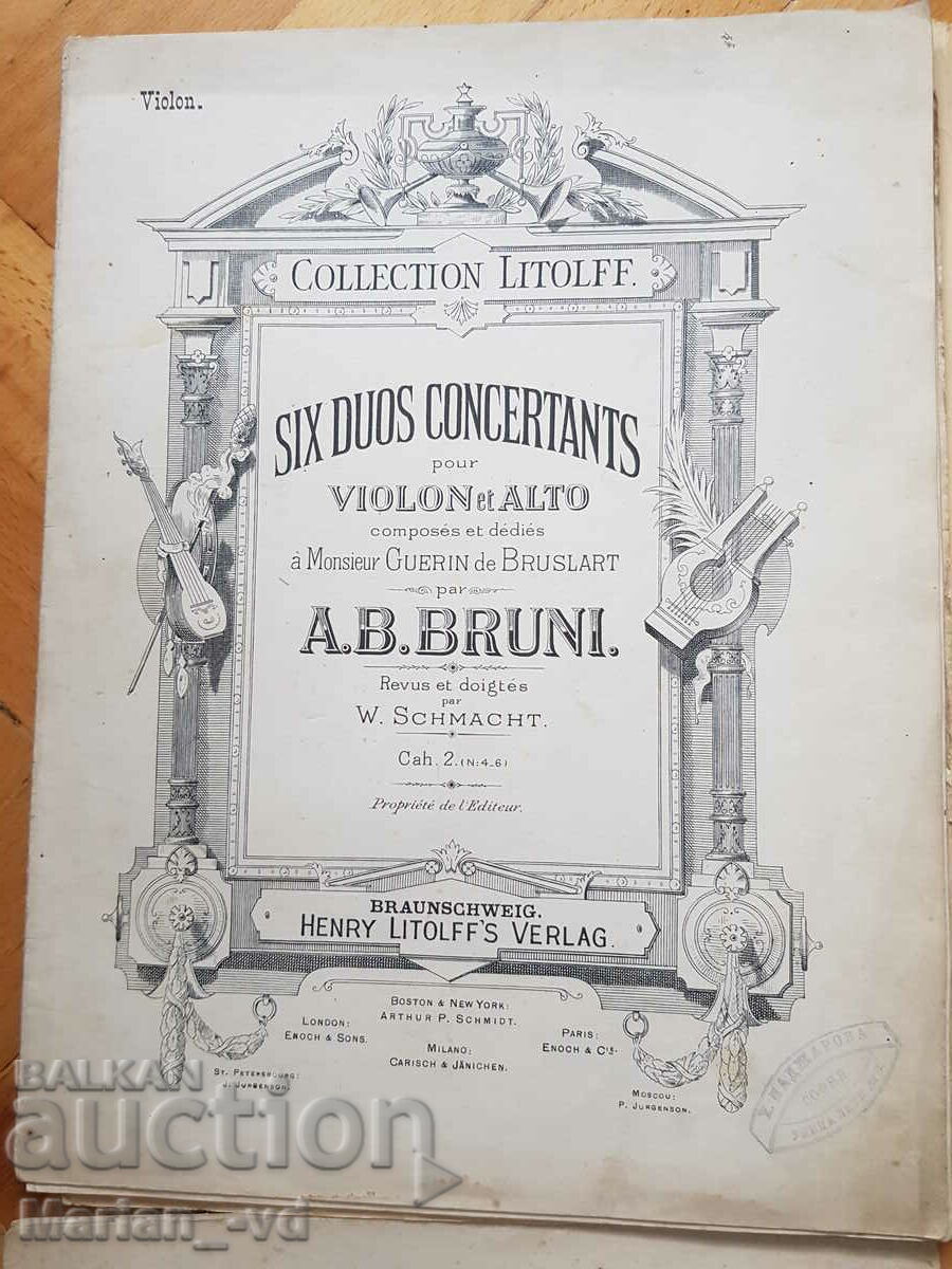 Auction Lot of old sheet music editions Auction Lot of old sheet music editions