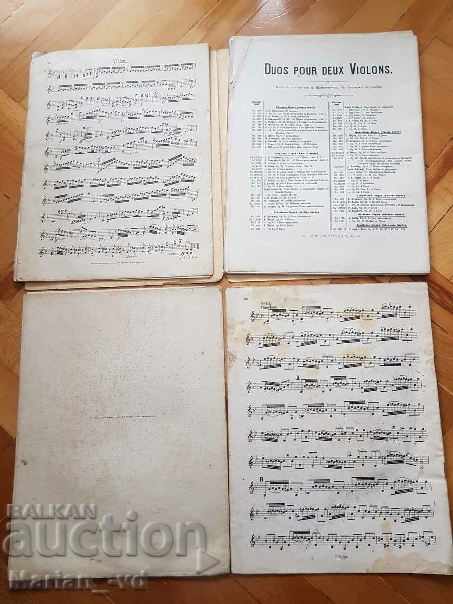Lot of old sheet music editions - 7 Lot of old sheet music editions - 7