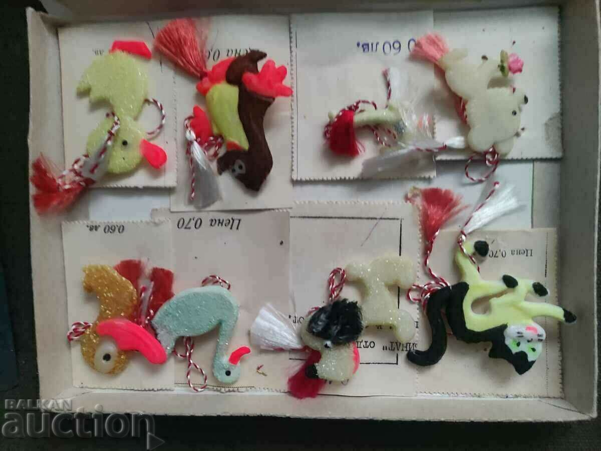 Martenits with figurines 1 NRB phosphorescent (luminous) with price 150.00 BGN | € 76.69