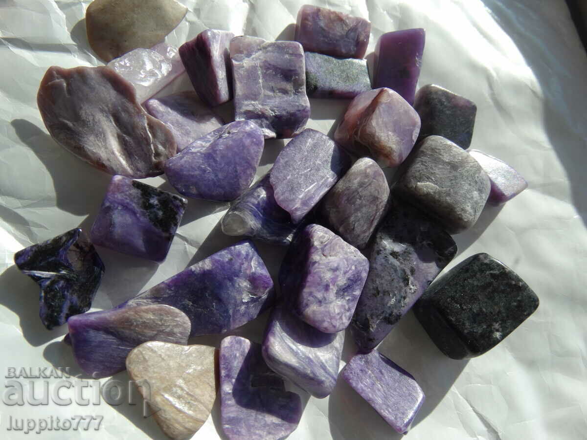 36.40 grams of charoite 27 pieces cabochon - 5