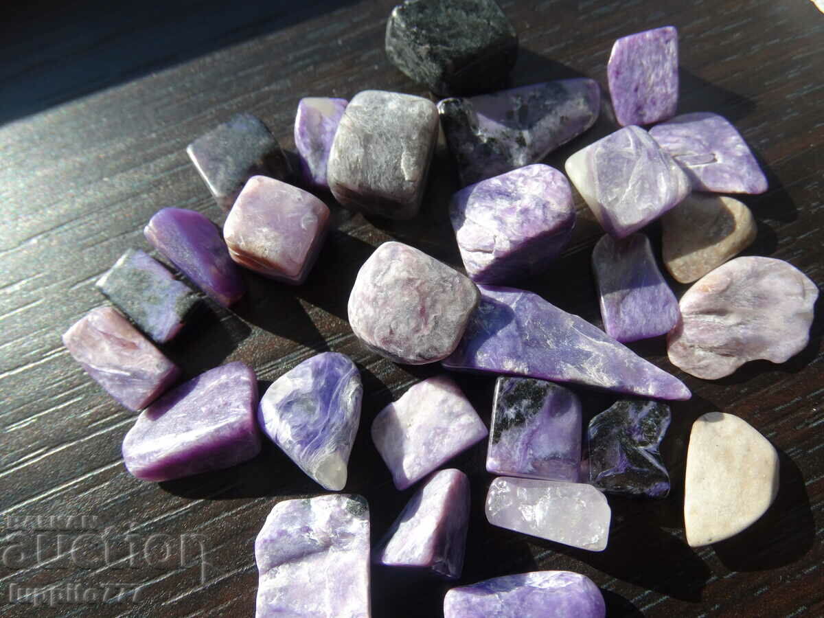 36.40 grams of charoite 27 pieces cabochon - 7