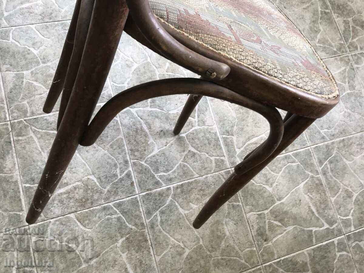 ANTIQUE WOODEN CHAIR WITH UPHOLSTERY-4 PCS with price 164.00 BGN | € 83.85
