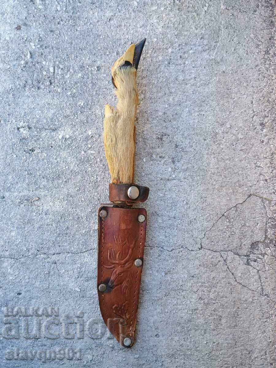 Goat's leg handle knife