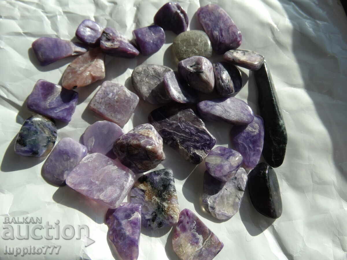 29,90 γραμμάρια charoite 33 cabochons - 5 29,90 γραμμάρια charoite 33 cabochons - 5
