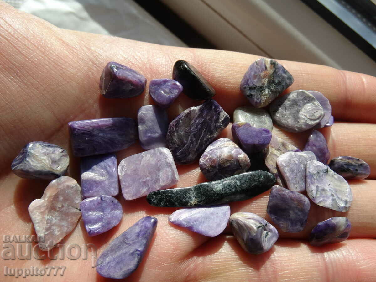 29,90 γραμμάρια charoite 33 cabochons - 7 29,90 γραμμάρια charoite 33 cabochons - 7