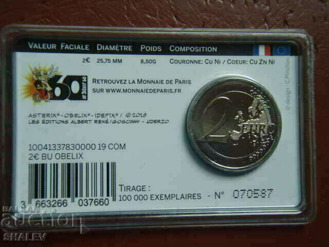 Licitație 2 euro 2019 Franța „Asterix și Obelix” /Franța/ - (2 euro)